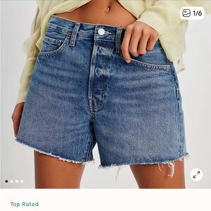 Agolde Parker Long Cut-off Shorts